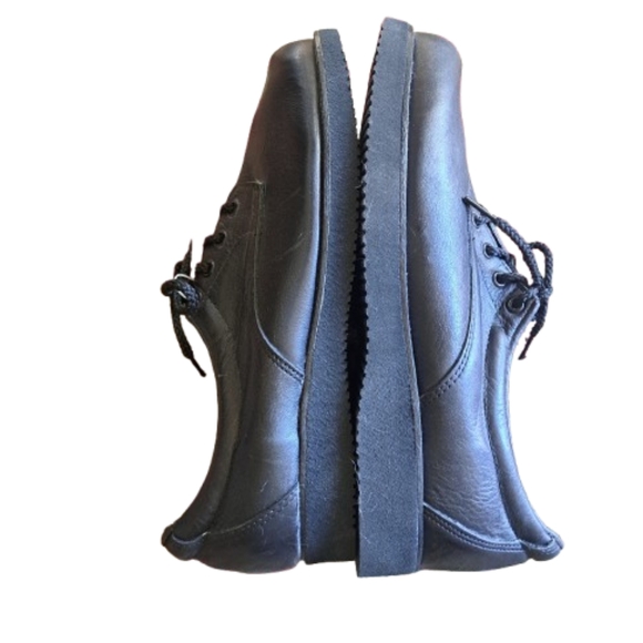 NWOT Mens Wolverine Black Leather Slid Resistant Workshoes 10.5 M - Picture 9 of 13